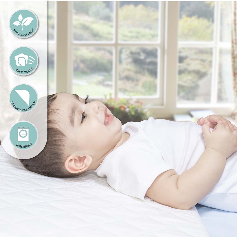 Moon Universal Crib Wedge White Age Newborn Above Peekaboo
