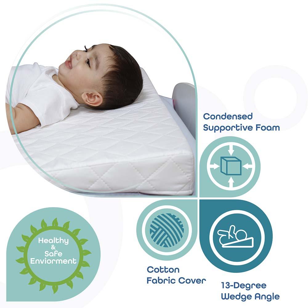 Moon Universal Crib Wedge White Age Newborn & Above Peekaboo