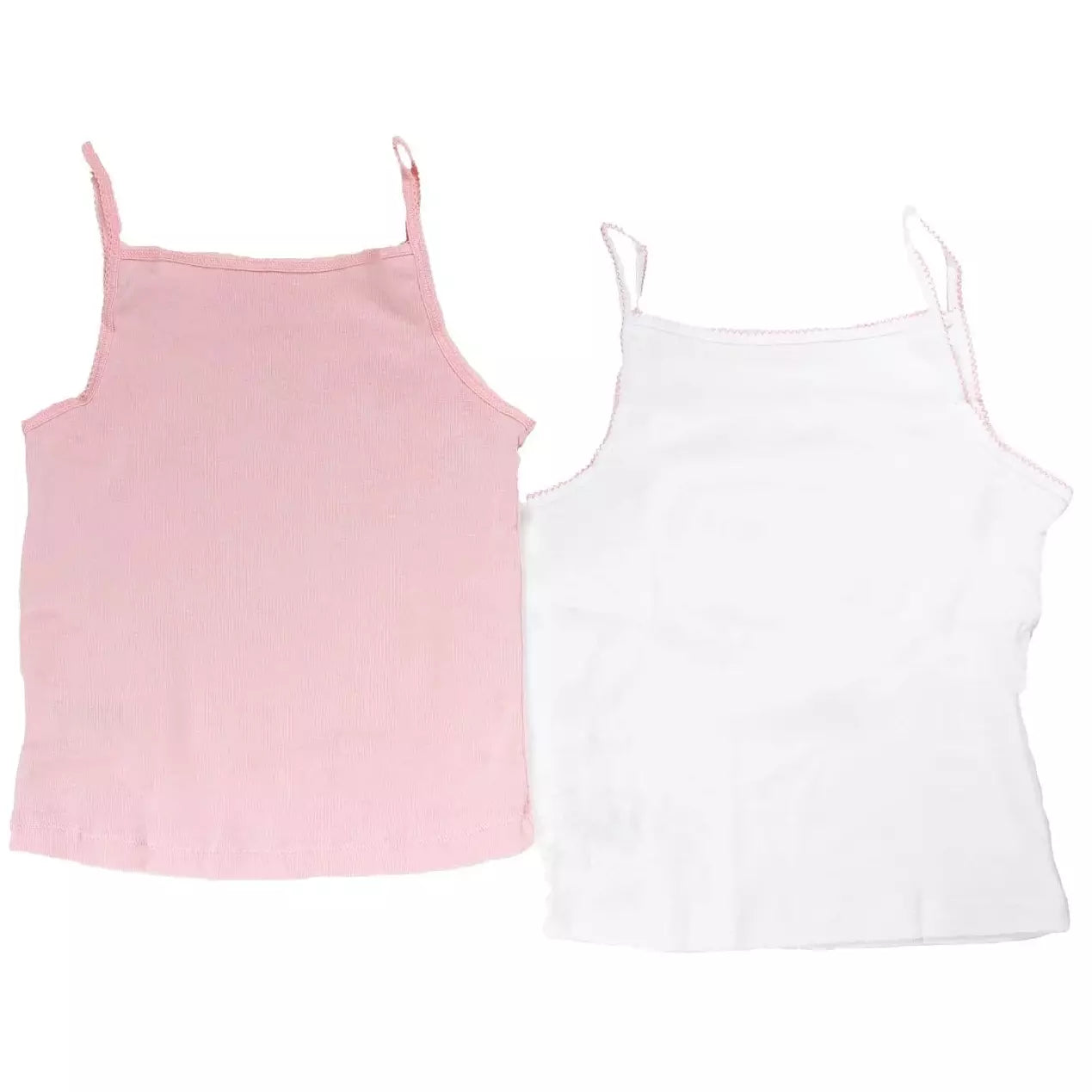 Mothercare Girls Vest Pink White D248 Age 2 Years to 8 Years