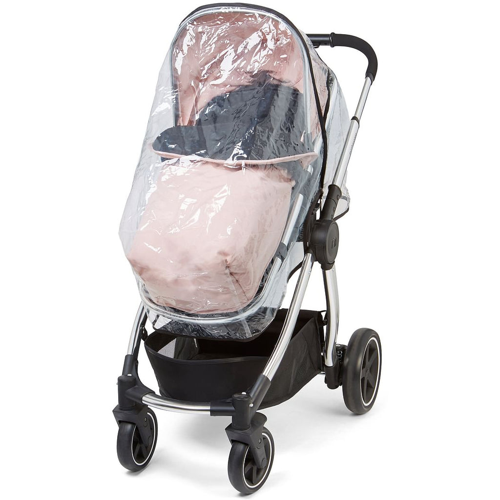 Mothercare Journey 4 Wheel Pushchair Stroller Chrome/Blush Age- Newborn & Above (Holds upto 15 kgs)