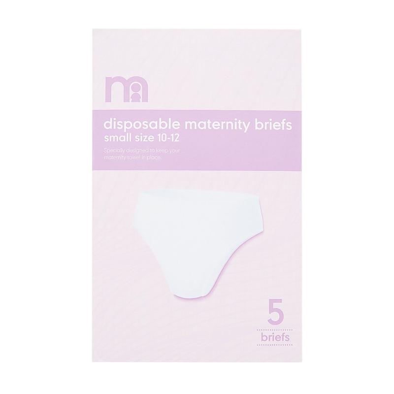Mothercare Mothercare Disposable Maternity Briefs Small (Size 10-12) - 5 Pack White Girl