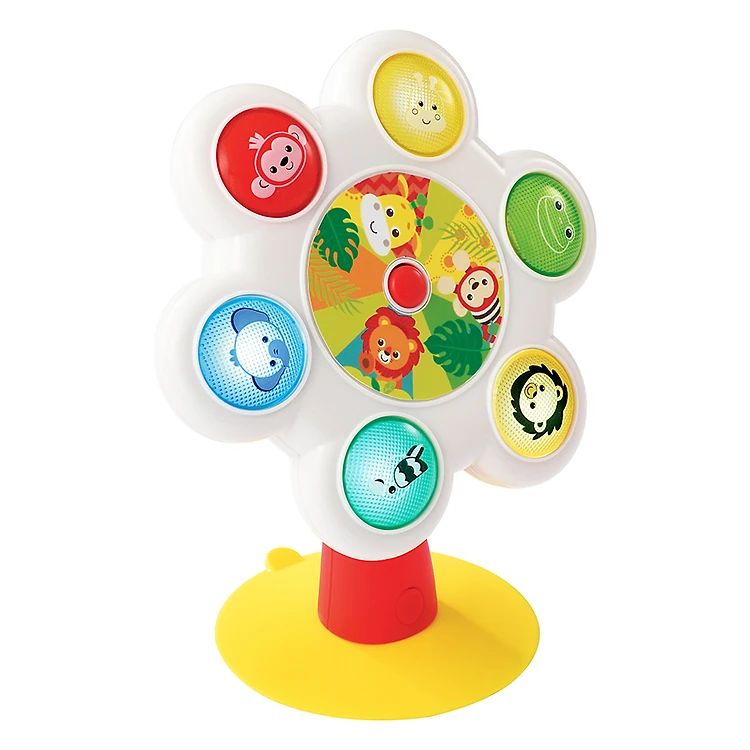 Mothercare Safari Wheel High Chair Musical Toy Multicolor Age- 6 months & Above