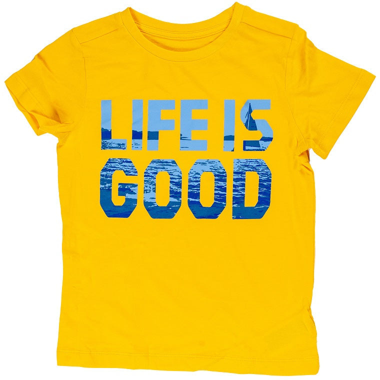 Mothercare Sailing Tales Life Is Good T Shirt Yellow C404 Age- 2 Years to 10 Years