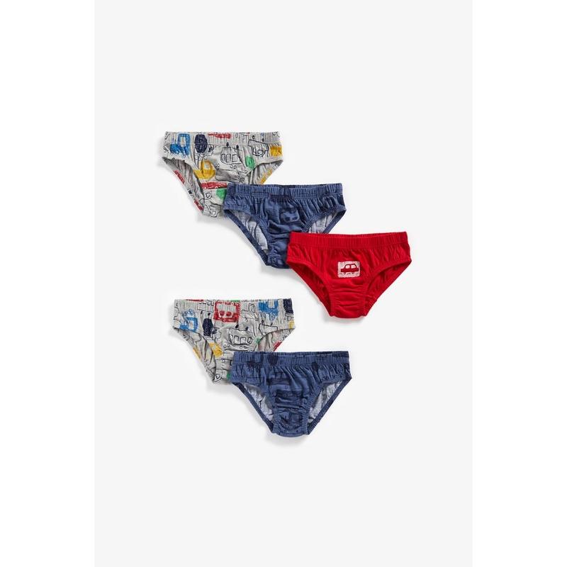 Mothercare Transport Briefs - 5 Pack Multicolor Boy