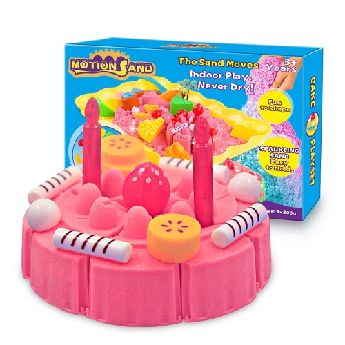 Motion Sand Cake 3D Sparkling Sand Box Multicolor Age- 3 Years & Above