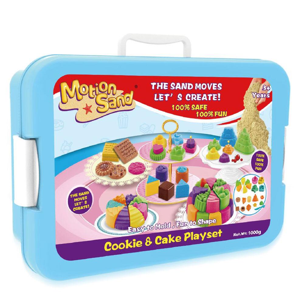 Motion Sand Motion Sand Deluxe Bucket Cookie & Cake Playset Age 3Y+ 