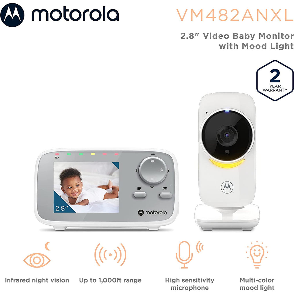 Motorola 2.8” Video Baby Monitor Age- Newborn to 12 Months