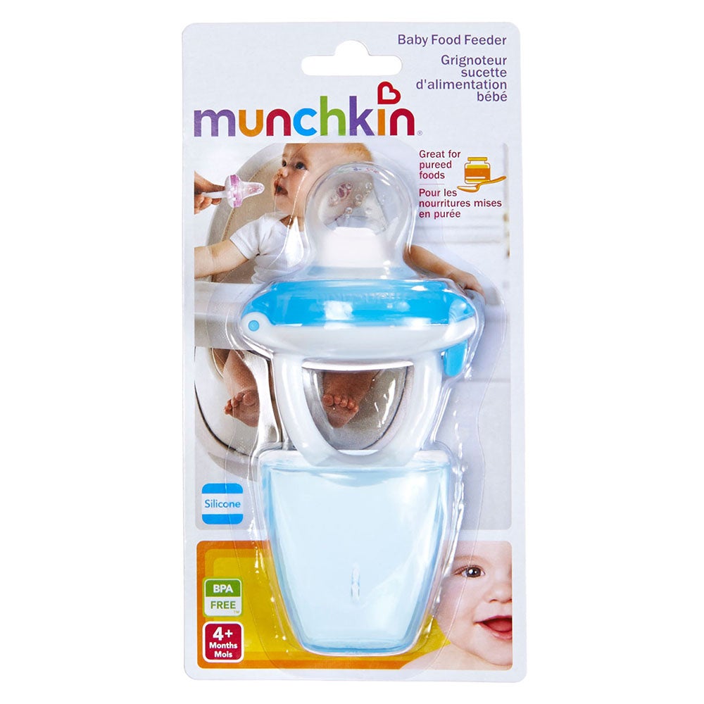 Munchkin Baby Food Feeder Blue Age 4M Peekaboo
