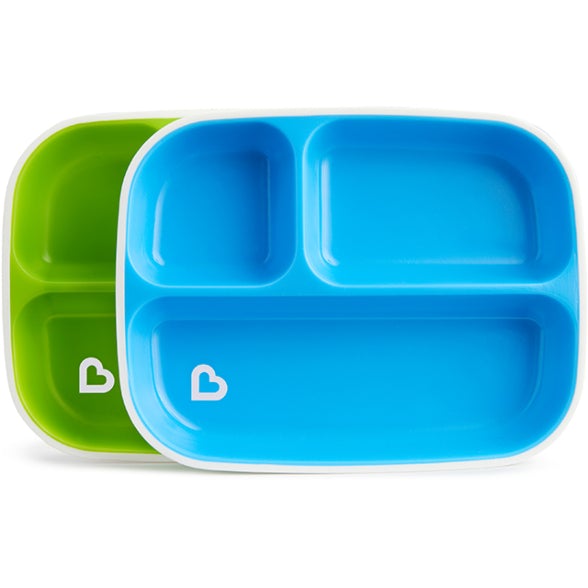 Munchkin - Splash Divided Plates - 2Pk (Assortment) Age 6M+