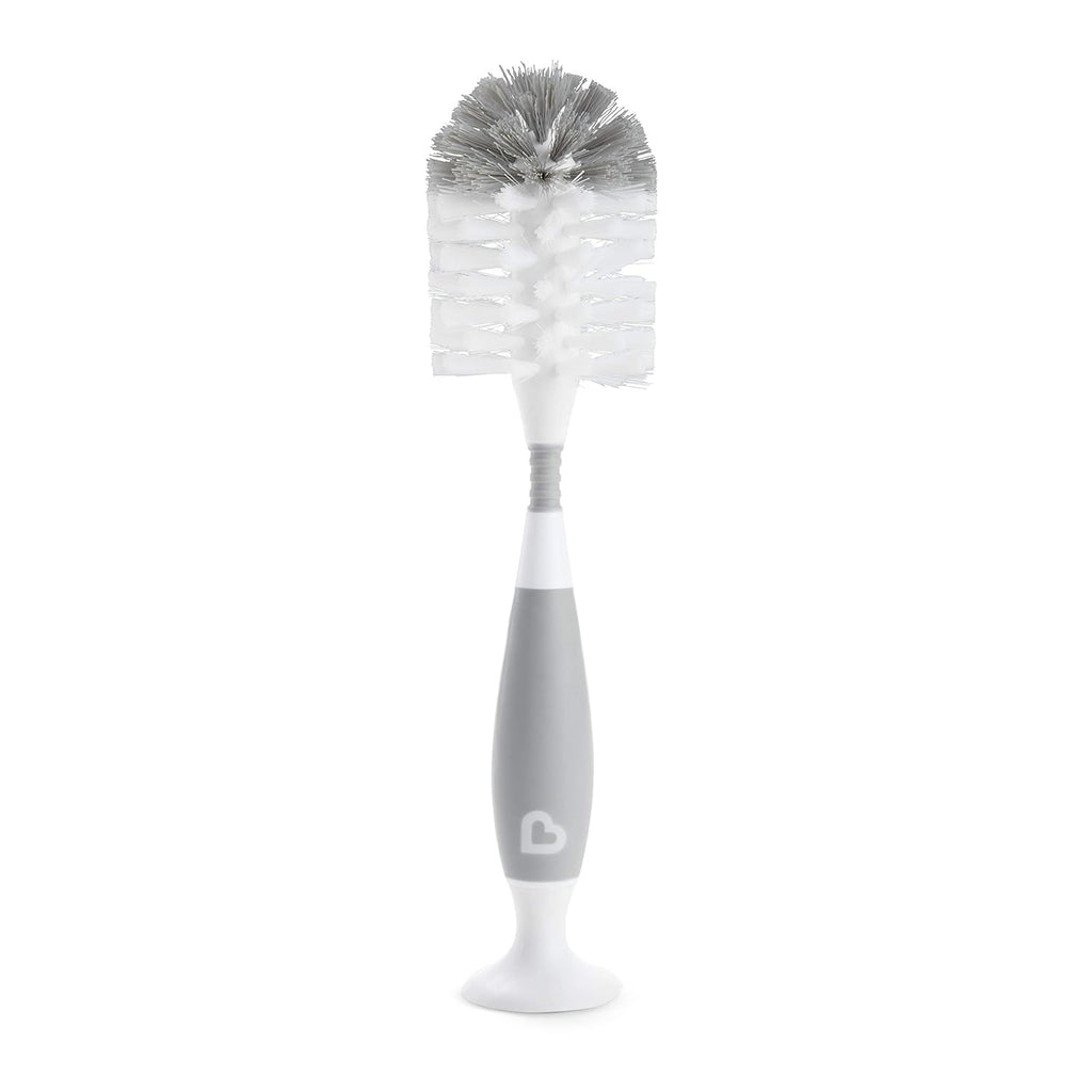 Munchkin Bristle Bottle Cleaning  Brush  Grey Age- Newborn & Above