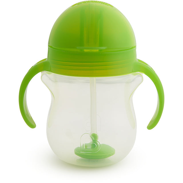 Munchkin Click Lock Tip & Sip Flexi-Straw Cup 7Oz Green Age- 6 Months & Above