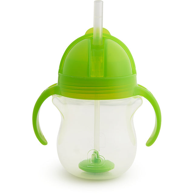 Munchkin Click Lock Tip & Sip Flexi-Straw Cup 7Oz Green Age- 6 Months & Above