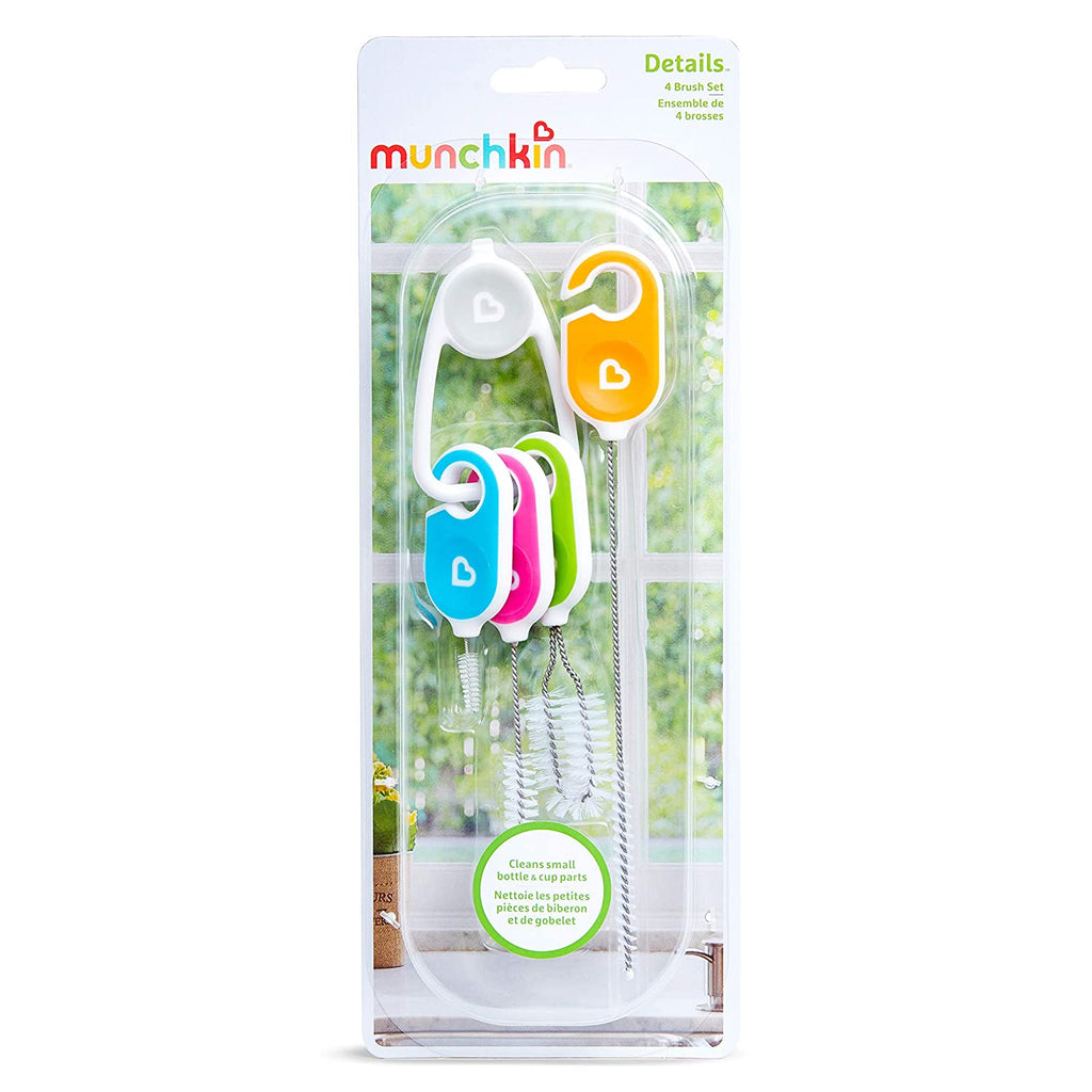 Munchkin Details Cleaning Brush Set 4 Pieces Multicolor Age-Newborn & Above
