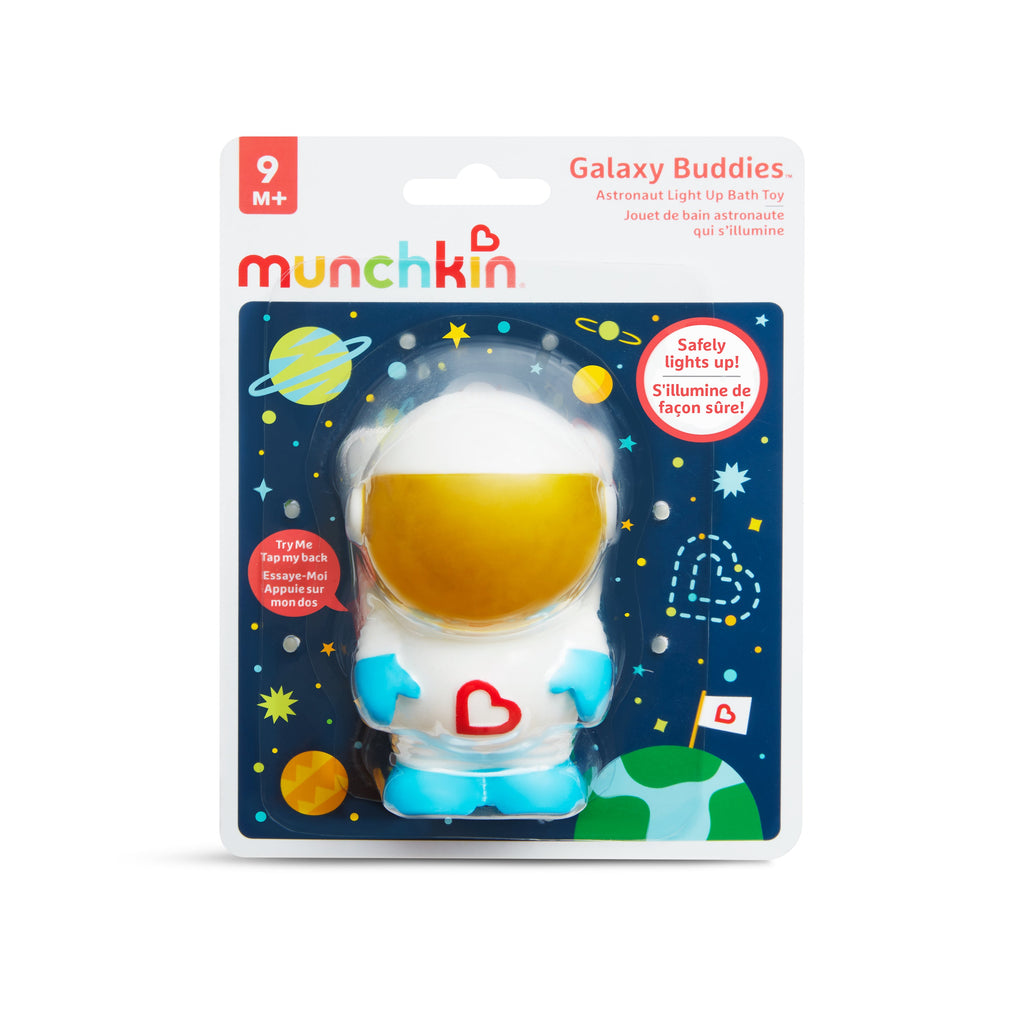 Munchkin Galaxy Buddies Astronaut Light Up Bath Toy White/Blue Age- 9 Months & Above