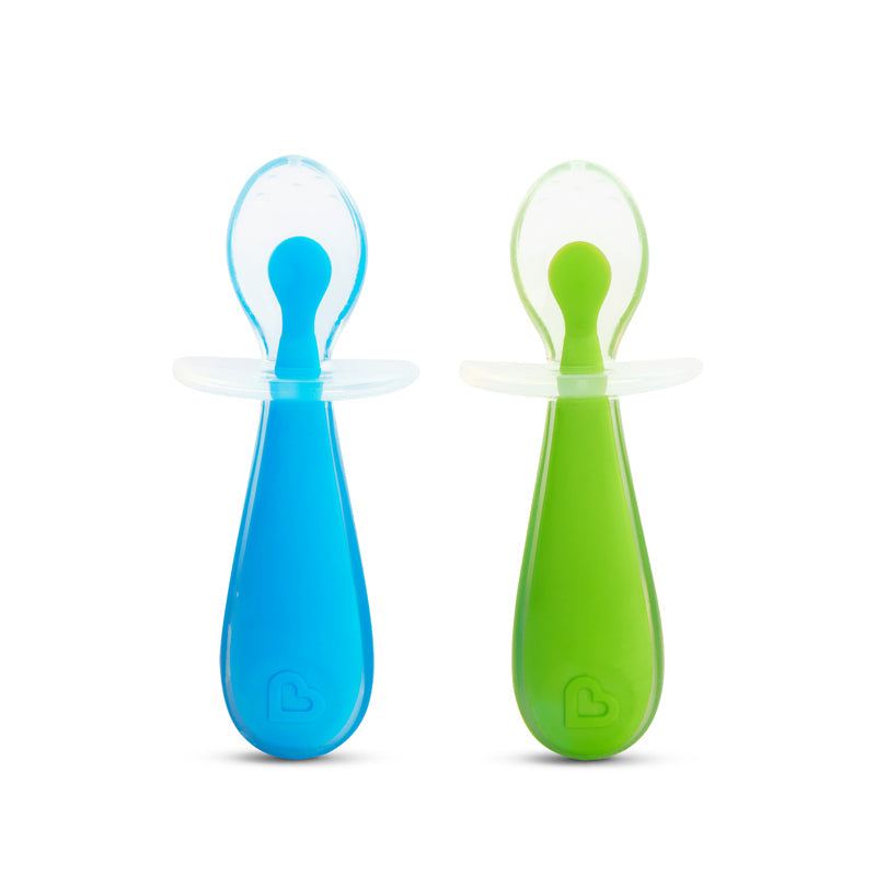 Munchkin Gentle Scoop Silicone Training Spoons Pack of 2 Multicolor Age-6 Months & Above