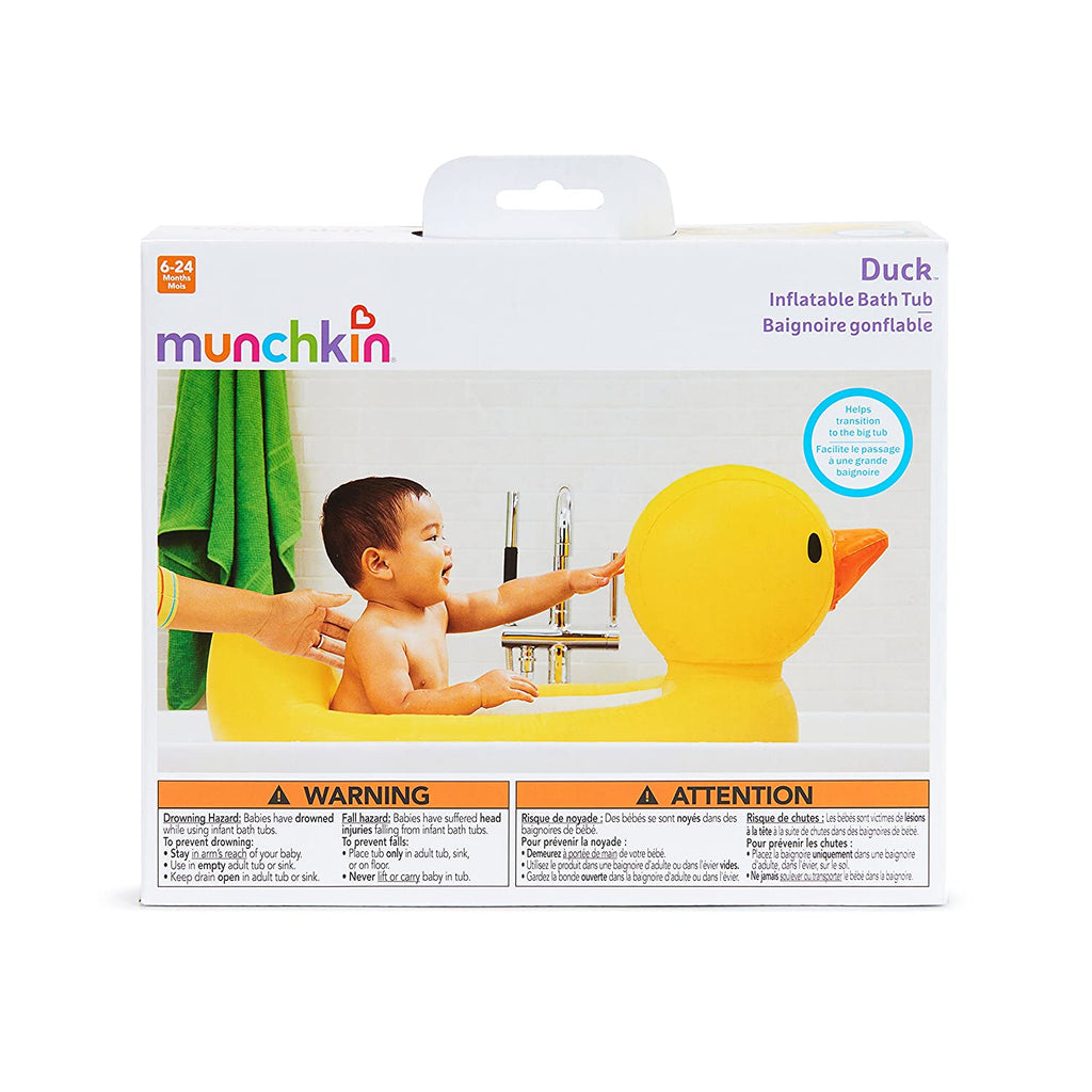 Munchkin Hot Inflatable Safety Duck Tub Age- 6 Months to 24 Months