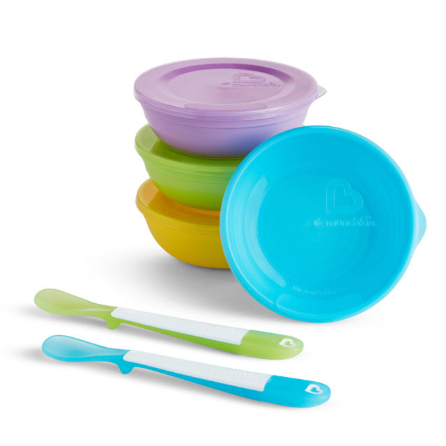 Munchkin Love-A-Bowls Feeding Set 10 Pieces Multicolor Age- 4 Months & Above