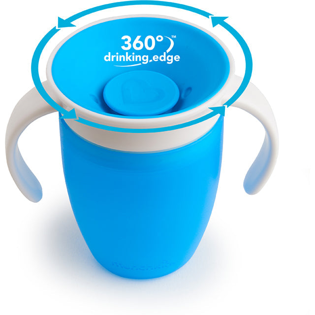 Munchkin Miracle 360 Trainer Cup 7oz Blue Age- 6 Months & Above