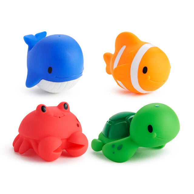 Munchkin Ocean Bath Squirter Toys Pack of 4 Multicolor Age- 9 Months & Above
