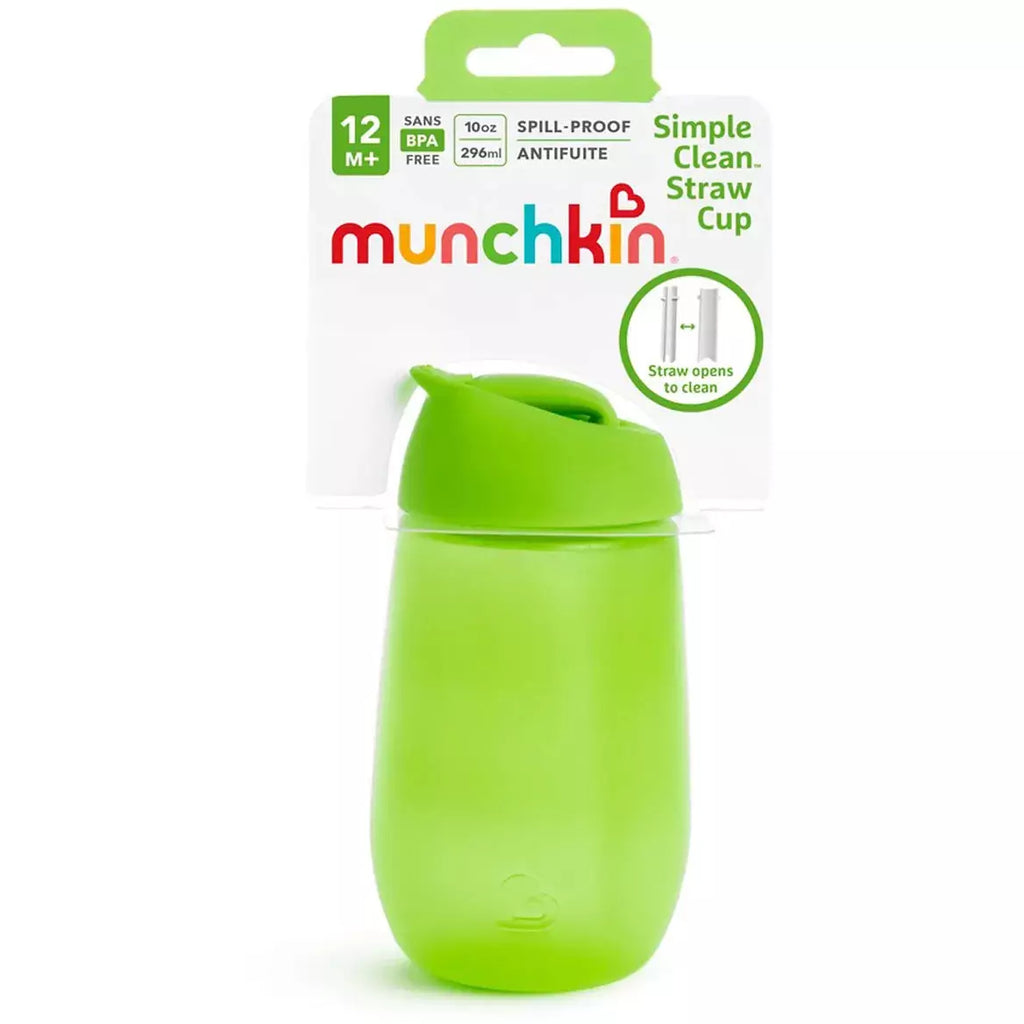 Munchkin Simple Clean Straw Cup 10oz Green Age- 12 Months & Above