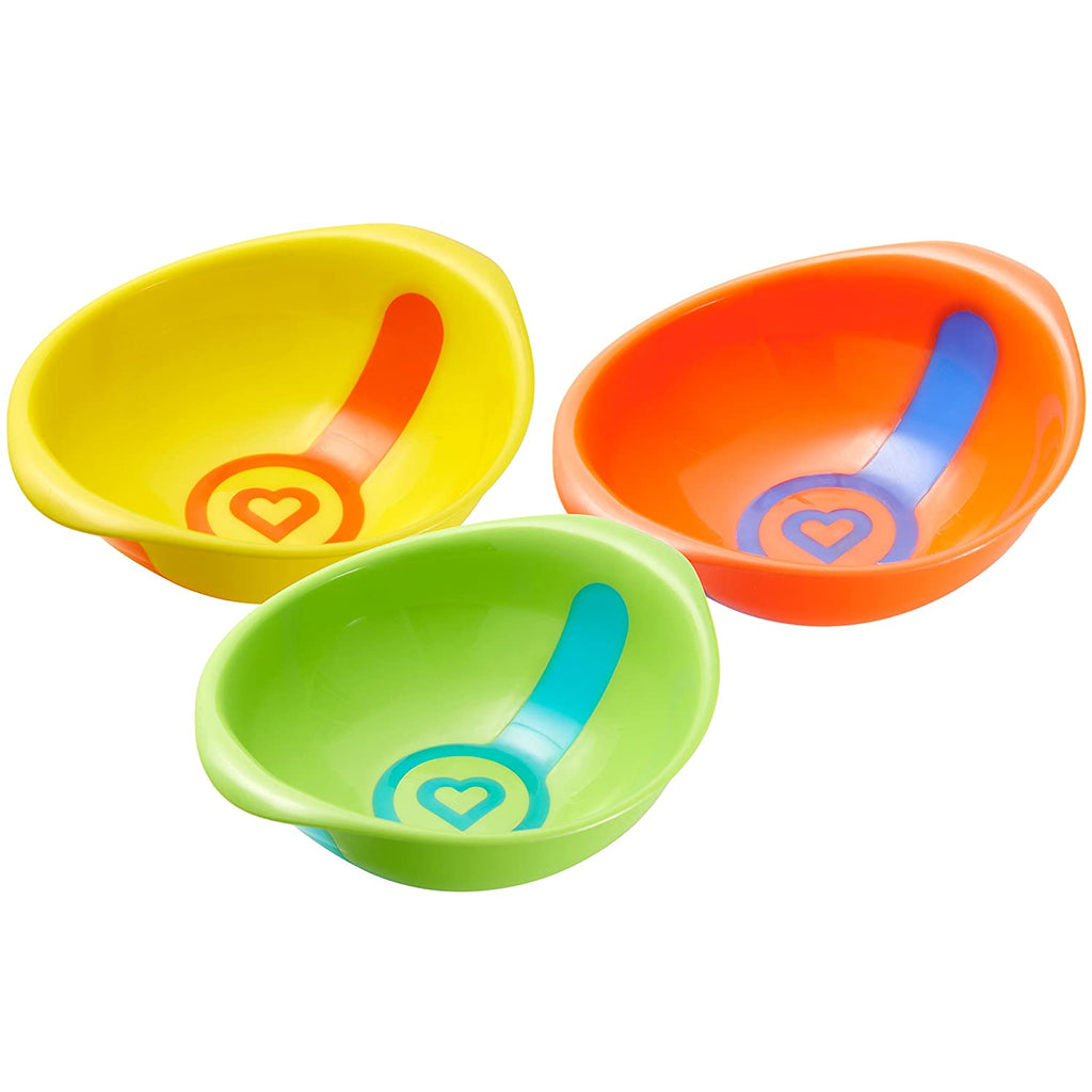 Munchkin White Hot Bowls 3 Pieces Multicolor Age-6 Months & Above