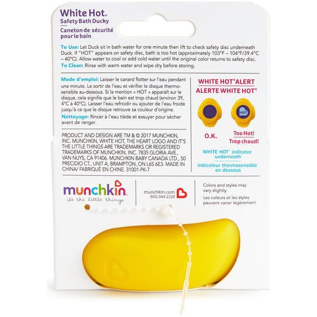 Munchkin White Hot Safety Bath Ducky Age- 12 Months & Above