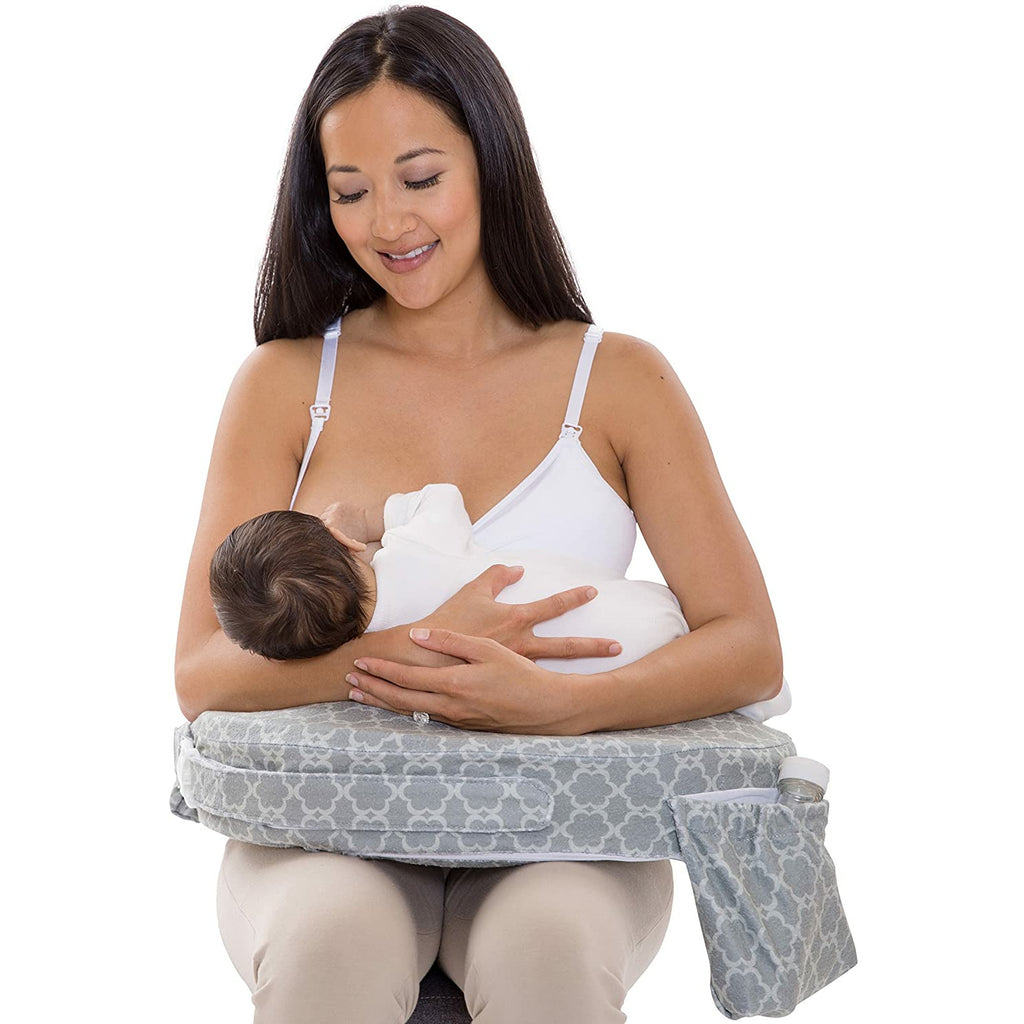 My Brest Friend Deluxe Pillow - Flower Key Grey Age 0-18m