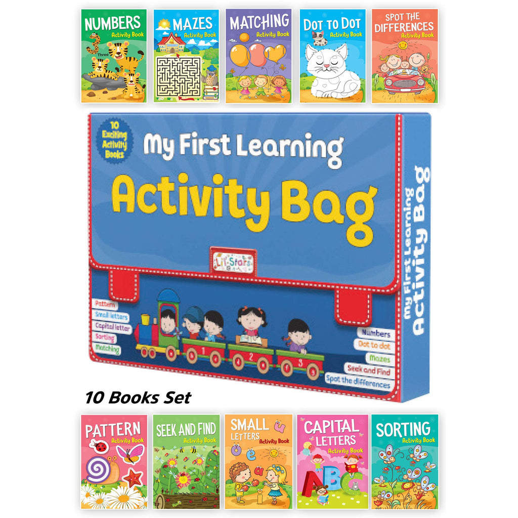 My First Learning Activity Bag - Set of 10 Exciting Activity Books