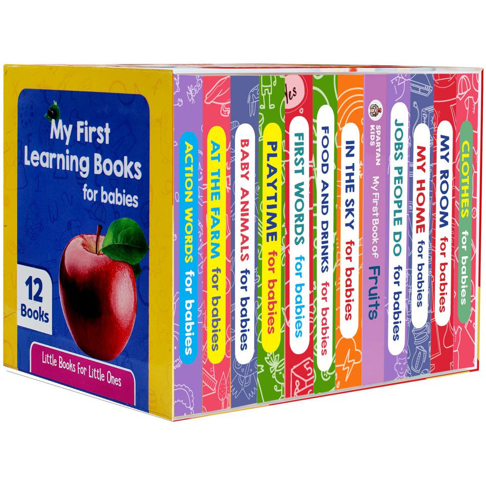 My First Learning Board Books for Babies – Boxset of 12 Board Books for Kids