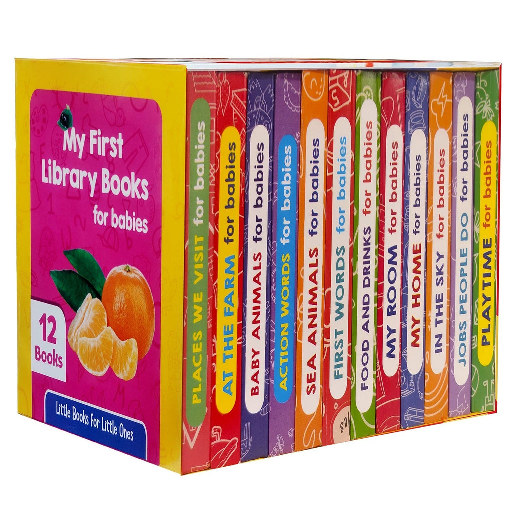 My First Library Board Books for Babies – Boxset of 12 Board Books for Kids