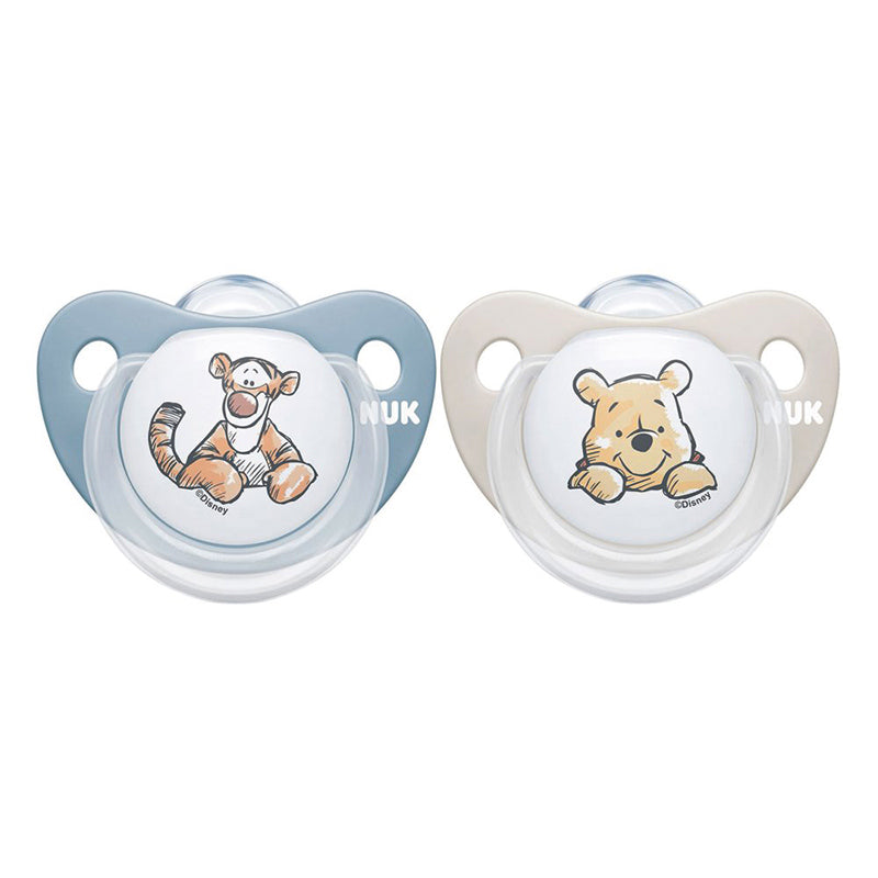 NUK Disney Winnie The Pooh Soother Boy Pack of 2 Multicolor Age-0-6 Months