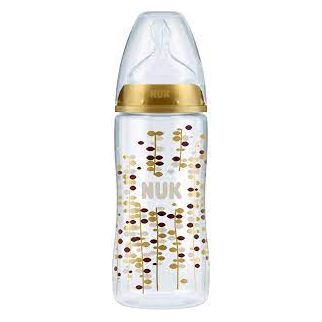NUK Gold Limited Edition First Choice Plus Baby Bottle (300 Ml) Gold Age- Newborn to 6 Months