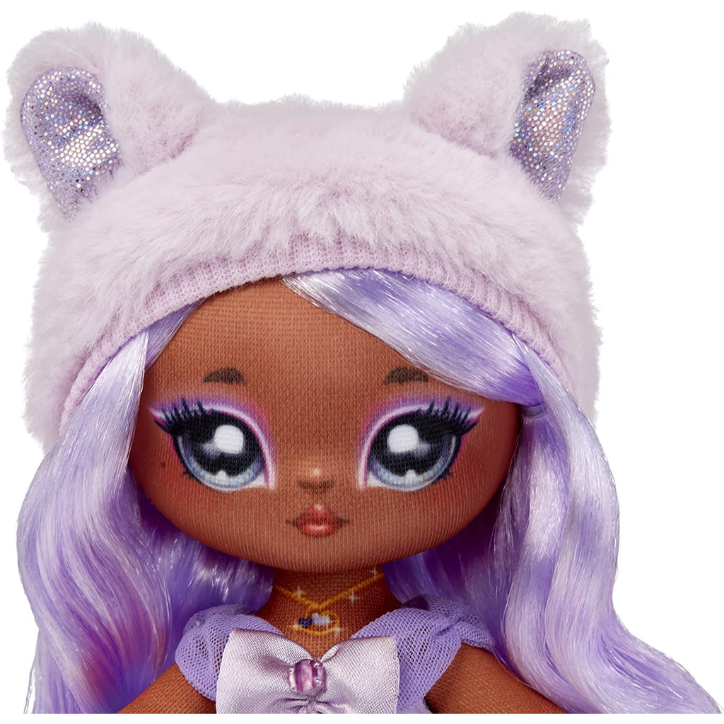 Na! Na! Na! Surprise Sweetest Gems Juno Summers 7.5" Fashion Doll Light Amethyst Birthstone Inspired with Lavender Hair, Purple Dress & Brush  Multicolor Age- 3 Years & Above