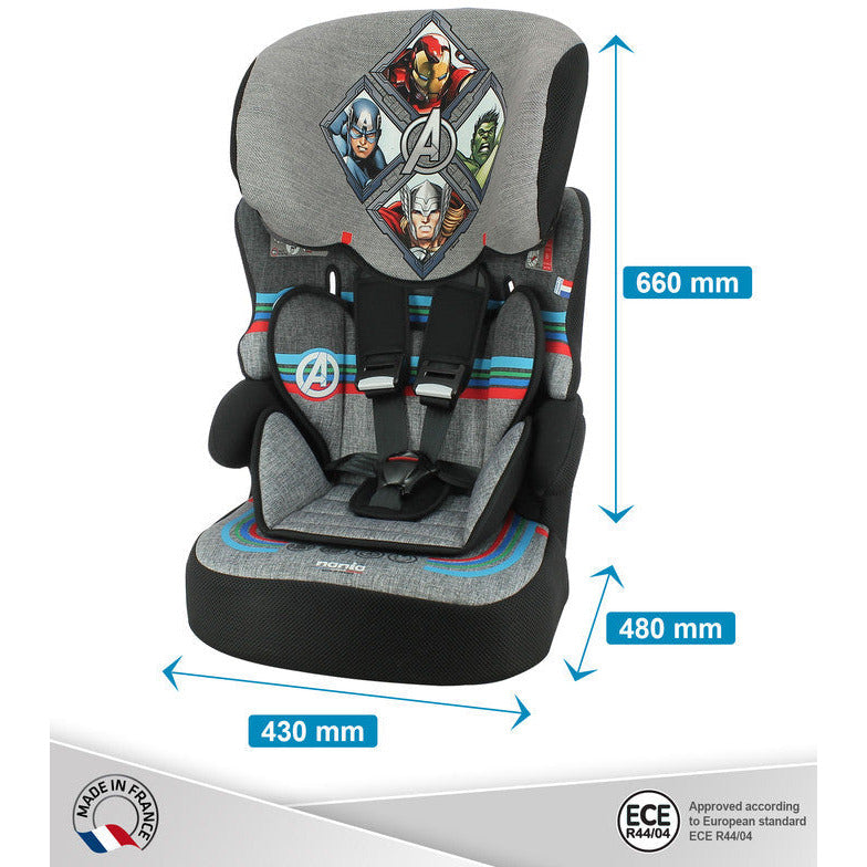 Nania Beline Carseat For Group 1/2/3 Avengers Age- Years to 10