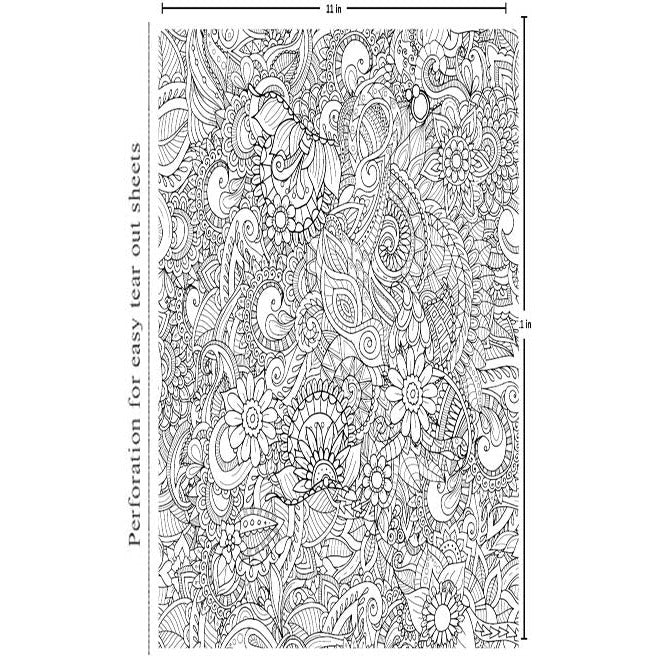 Nature - Adults Colouring Book with Tearout