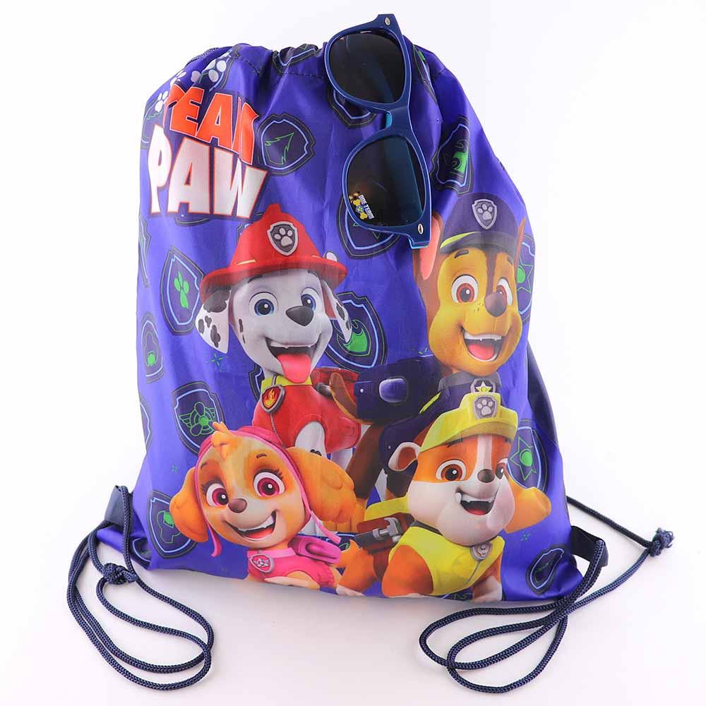 Nickelodeon Paw Patrol Printed Drawstring Bag With Sunglasses Kids