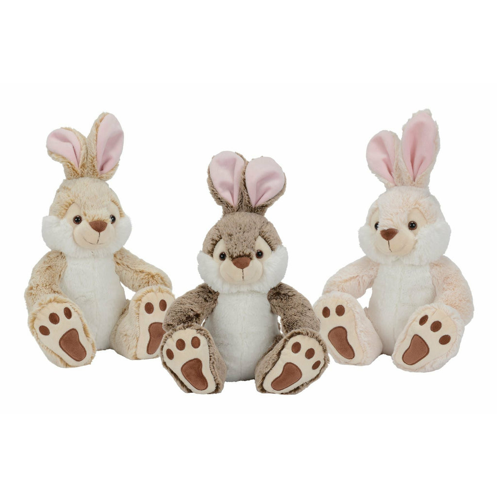 Nicotoy Plush Rabbit Sitting, 3 Assortment Multi Color Age-Newborn & Above