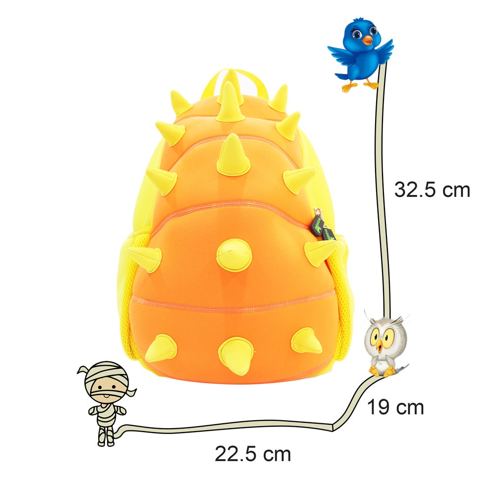 Nohoo Jungle Backpack - Spiky Dinosaur Orange