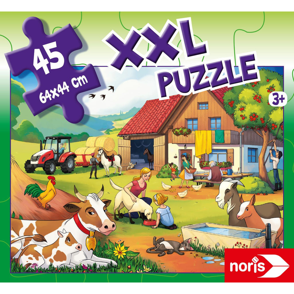 Noris Noris - Xxl Puzzle Holiday On The Farm, 45Pcs Multicolor Age-3 Years & Above