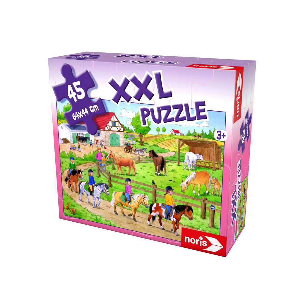 Noris Noris - Xxl Puzzle Pony Farm, 45Pcs Multicolor Age-3 Years & Above