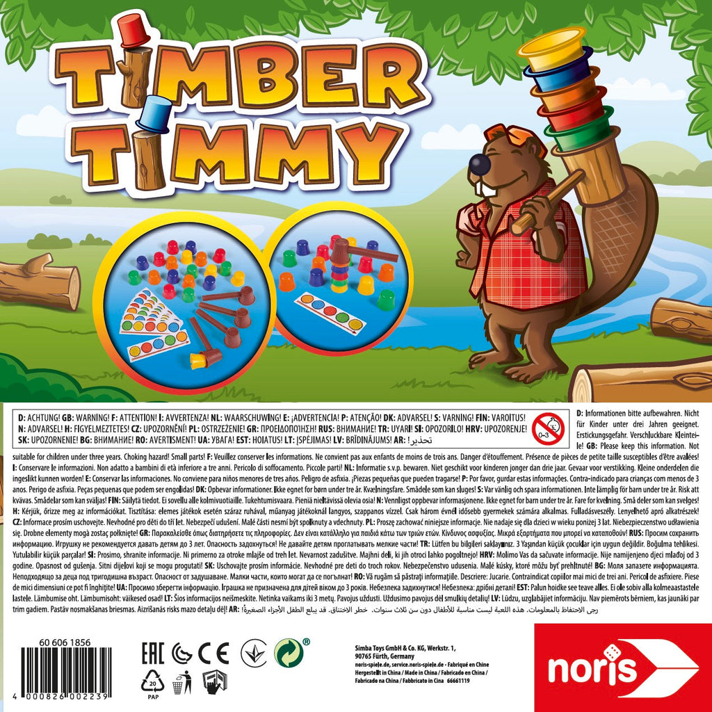 Noris Timber Timmy Board Game Multicolor Age-3 Years & Above