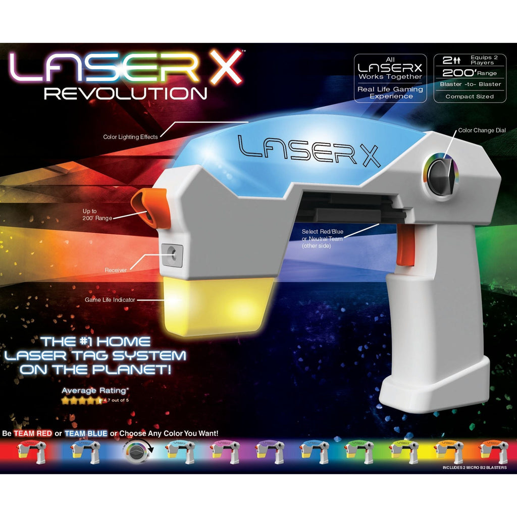 Nsi-Tp LaserX Evolution Micro B2 Blaster White Age- 6 Years & Above