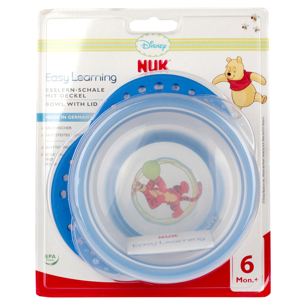 NUK Easy Learning Disney Bowl With Lid Assorted Age- 6 Months & Above