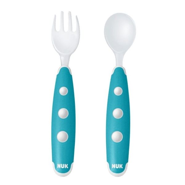 Nuk Easy Learning Mini Cutlery Set of 2 Assorted Age- 8 Months & Above