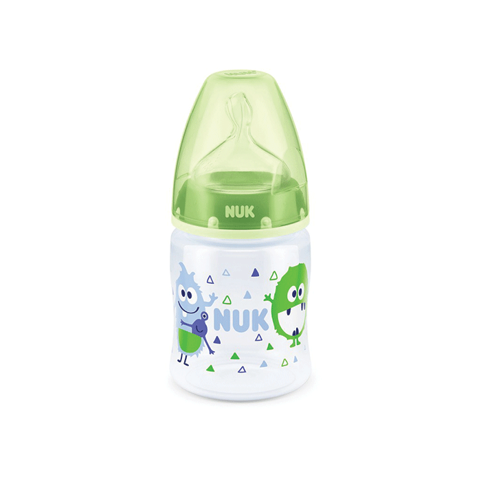 NUK First Choice Silicone Teat Bottle Assorted 150ml Age- Newborn and Above