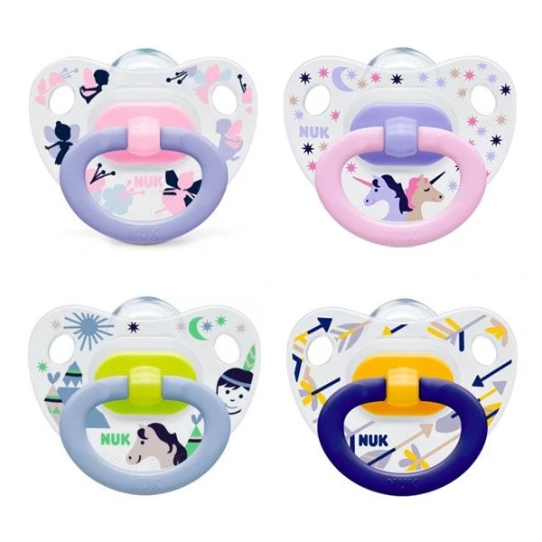 Nuk Happy Days Silicone Soother S2 Multicolor Age- 6 Months to 18 Months