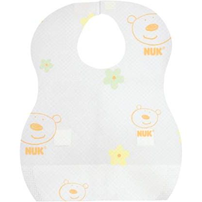 Nuk White Newborn Bibs Age-Newborn & Above