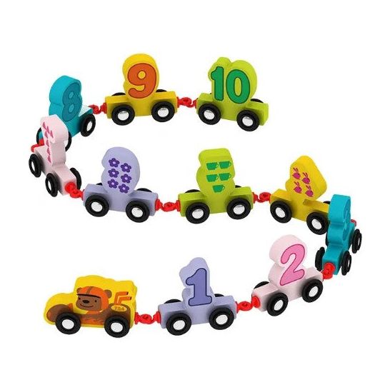 Acool Toys 11-Piece Mini Alphabet Train Multicolor Age- 2 Years & Above