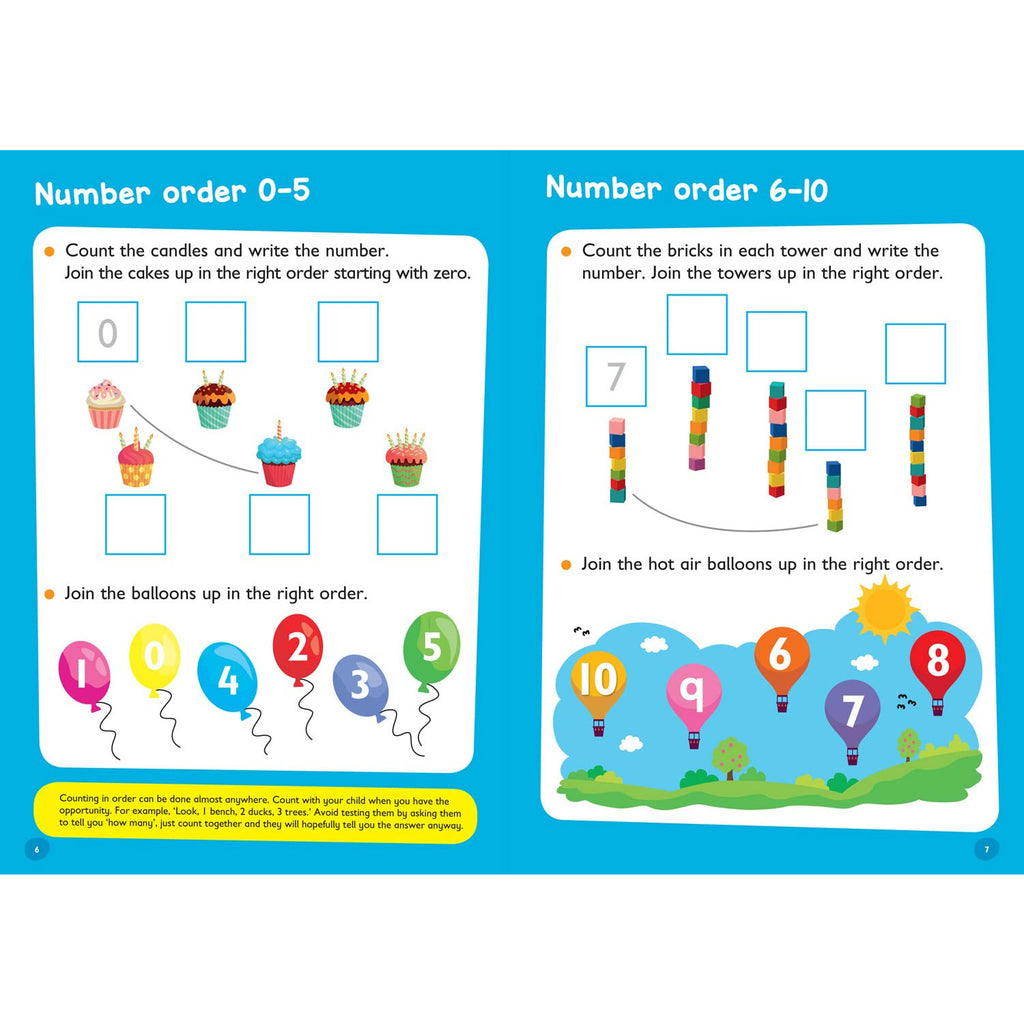 Numbers Workbook Ages 3-5 : Prepare for Preschool with Easy Home Learning