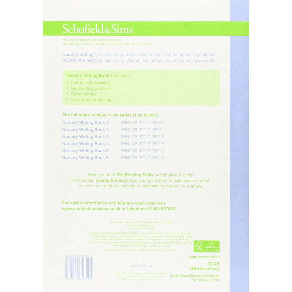 Nursery Writing Book 1